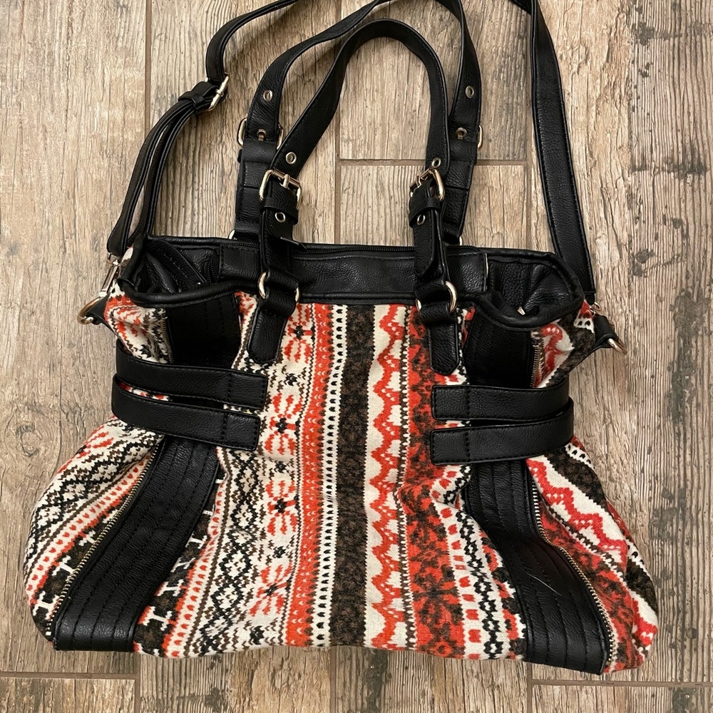 Wool and Leather Purse